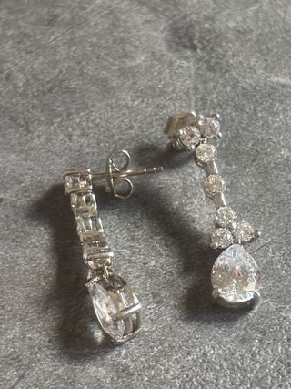Pendientes Plata 925 • Relleno de Circonitas