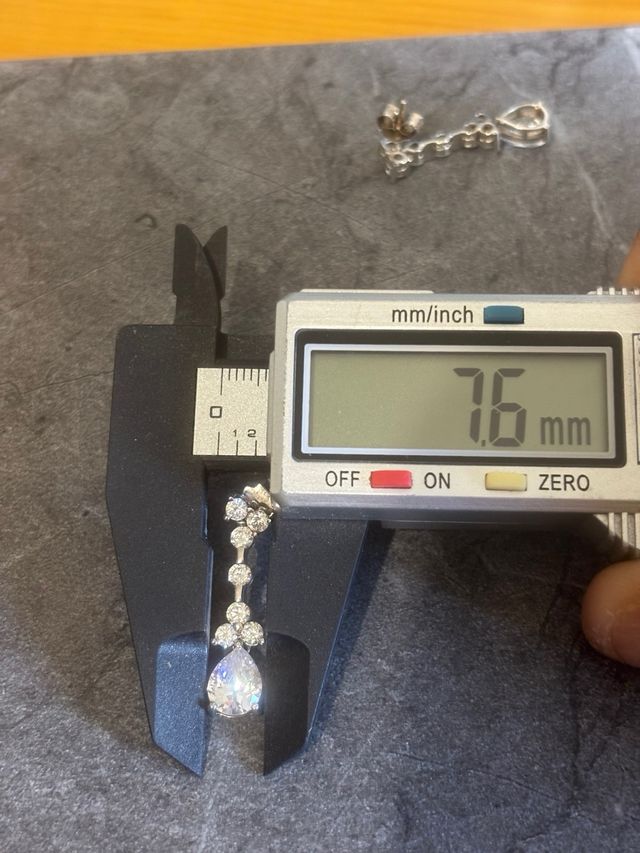 Pendientes Plata 925 • Relleno de Circonitas