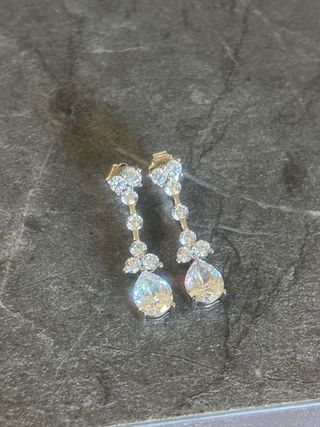 Pendientes Plata 925 • Relleno de Circonitas