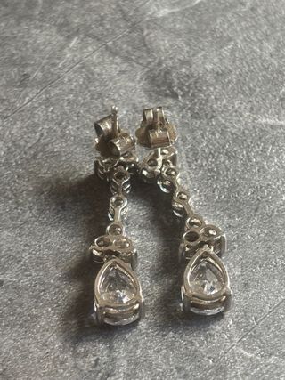 Pendientes Plata 925 • Relleno de Circonitas