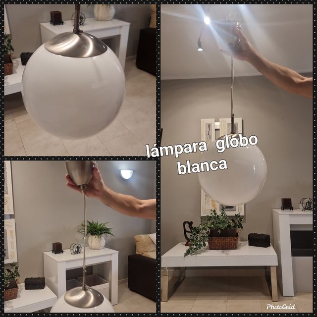 Lámpara globo blanca - Moderna