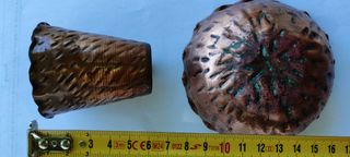 2 Vasetti Rame Vintage