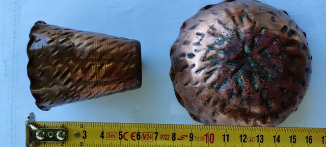 2 Vasetti Rame Vintage