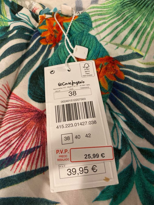 Mono El Corte Inglés estampado M
