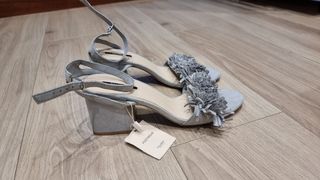 Sandalias ante Pull&Bear gris - 40