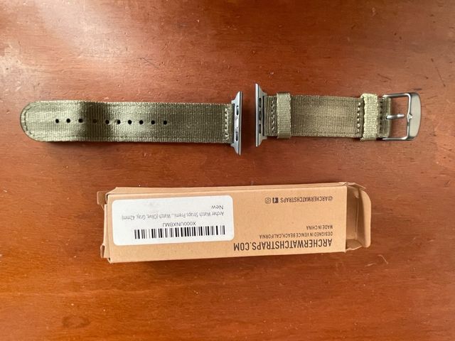 Correa Apple Watch 42mm - Nylon Verde