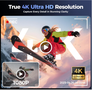 Cámara digital 4K negra