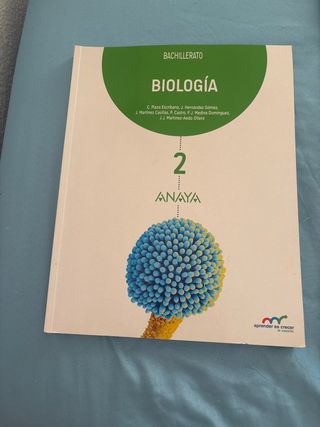 Libro Biologia 2° Bachillerato