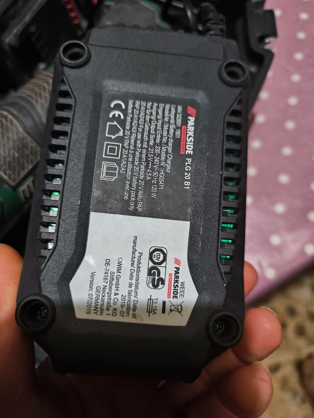 Amoladora angular Parkside X20V