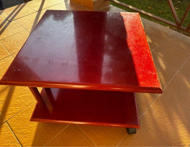 Mesitas de centro rojas - Madera