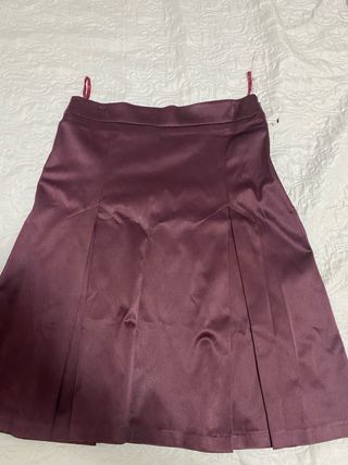 Falda plisada morada