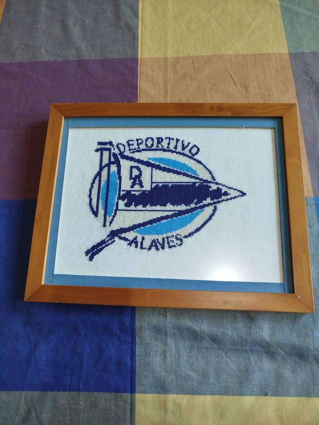 Cuadro bordado Deportivo Alavés