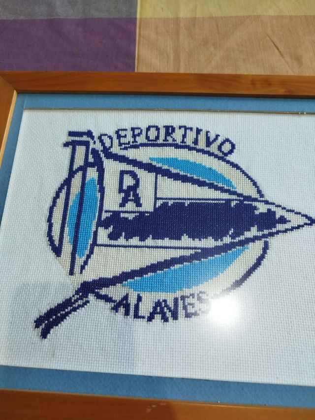 Cuadro bordado Deportivo Alavés