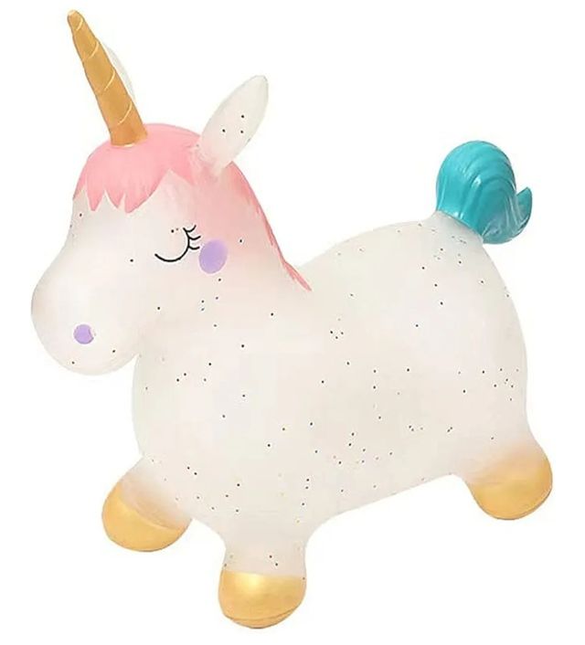 Unicorno gonfiabile che salta per bambini