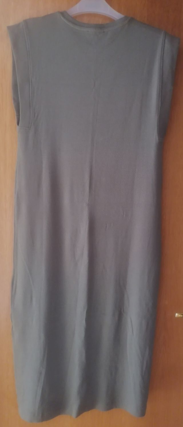 Vestido Zara verde oliva talla S