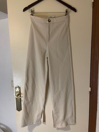 Pantalones Stradivarius beige - Talla xs