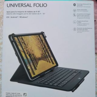 Funda teclado Universal Folio Logitech, con teclad