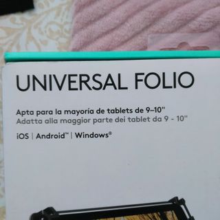 Funda teclado Universal Folio Logitech, con teclad
