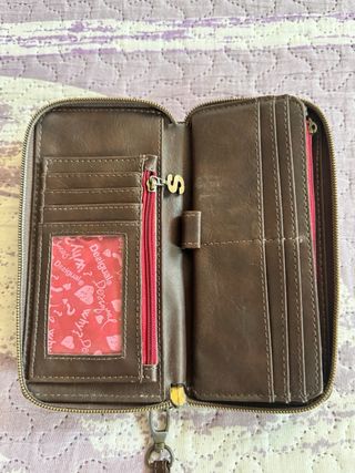 Monedero Desigual - marrón y rojo