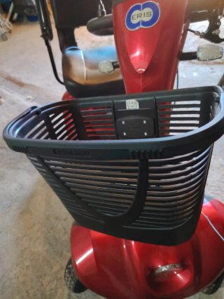 Moto eléctrica roja para mayores