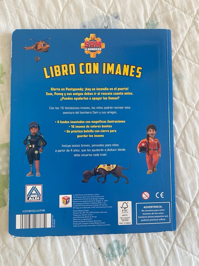 Libro con imanes Sam el bombero