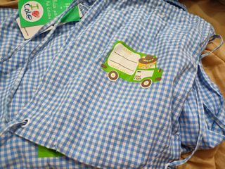 Babi  cole unisex  tipo babero  Azul 5-6 Tex nuevo
