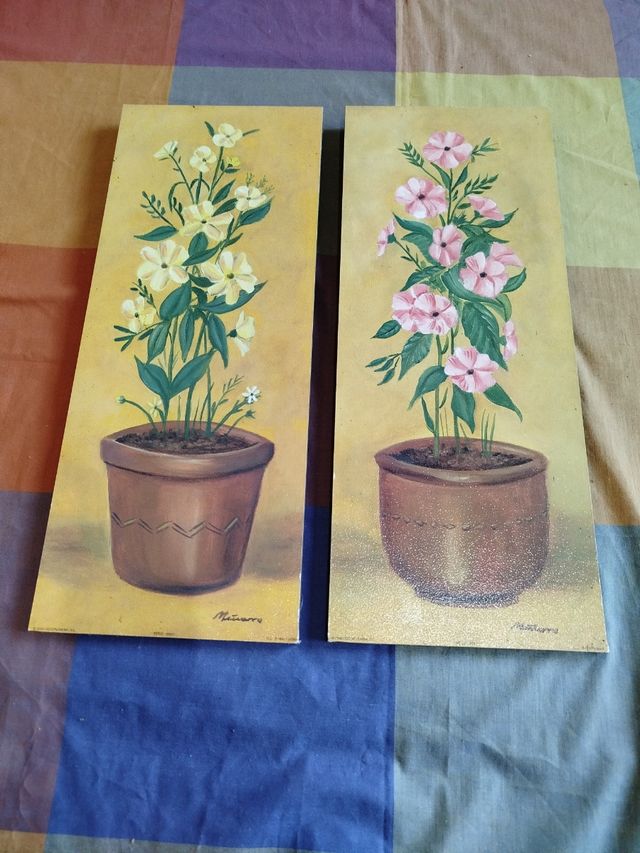 2 Litografias de Flores - Decoração