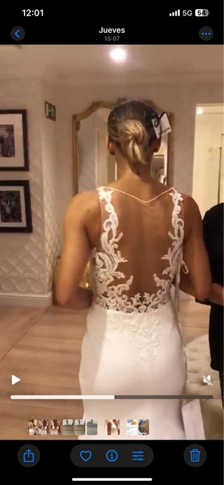 Vestido novia blanco nuevo a estrenar talla 34