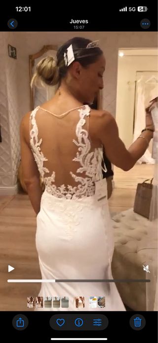 Vestido novia blanco nuevo a estrenar talla 34
