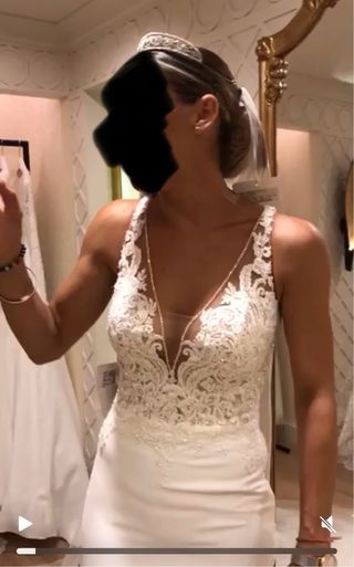 Vestido novia blanco nuevo a estrenar talla 34