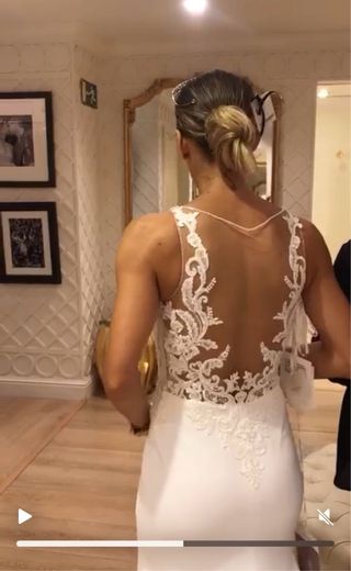 Vestido novia blanco nuevo a estrenar talla 34