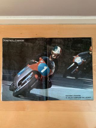 Poster G.AGOSTINI 10 VOLTE CAMPIONE DEL MONDO '71