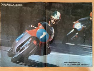 Poster G.AGOSTINI 10 VOLTE CAMPIONE DEL MONDO '71