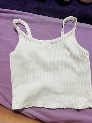 Top blanco New Yorker - Talle S