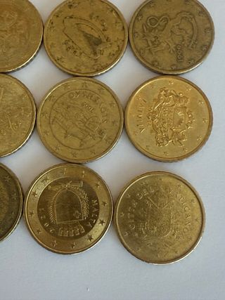 26 monedas 50 céntimos