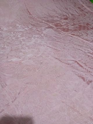 Copriletto matrimoniale seta rosa antico
