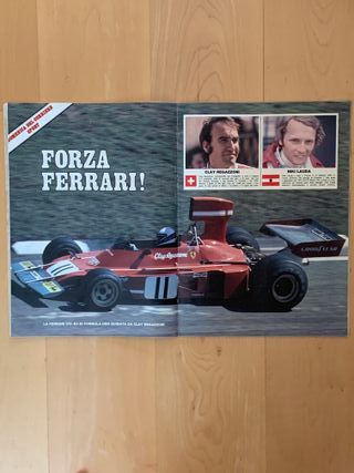 Poster Ferrari F1 1974: Regazzoni/Lauda