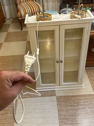 2 Lámparas mesita noche - beige