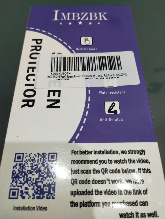 Pellicola protettiva IMBZBK per iPhone 15