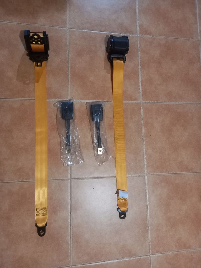 Kit Cinturones Seguridad Amarillos