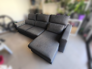 Sofá ESKILSTUNA chaise longue gris