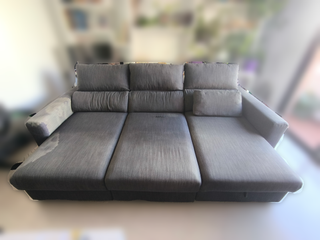 Sofá ESKILSTUNA chaise longue gris