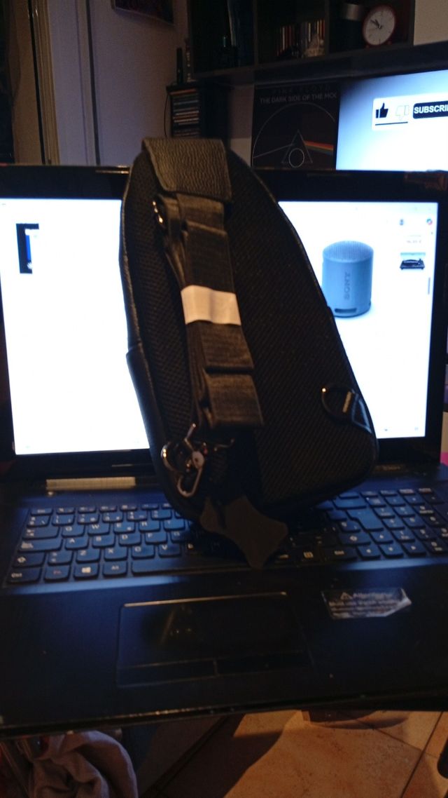 Bolso bandolera hombre piel marrón