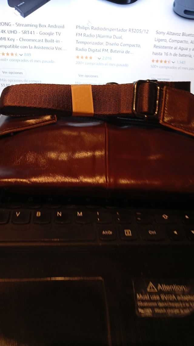 Borsa a tracolla da uomo in pelle marrone