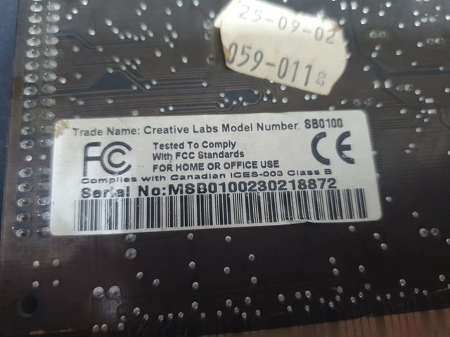 Tarjeta Sonido Creative Sound Blaster Live 5.1. 