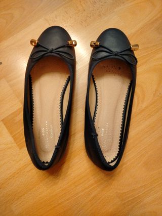 Manoletinas niña azules -talla 36
