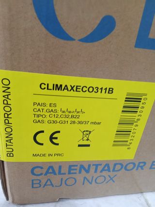 Calentador Climax ECO 311 - 11L