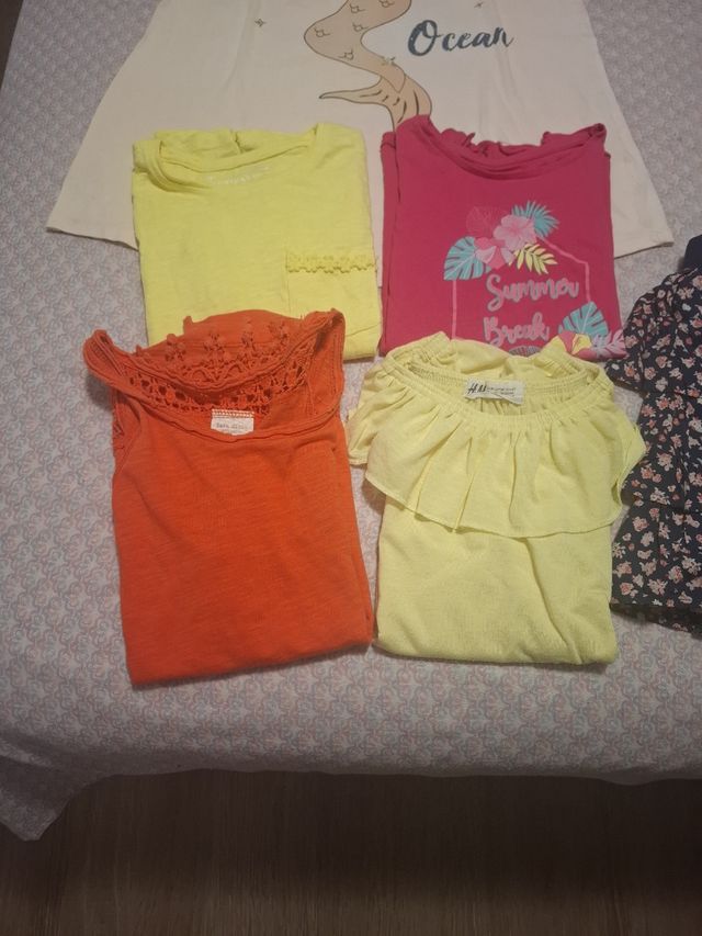 Lote camisetas niña 8 años