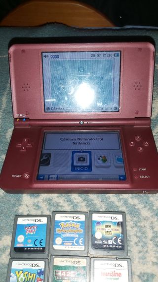 Nintendo DSi XL chocolate+6 juegos