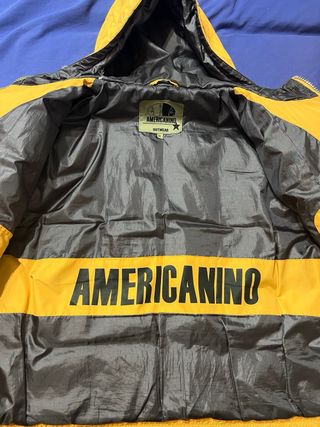 Plumífero Americanino amarillo XL, unisex 
